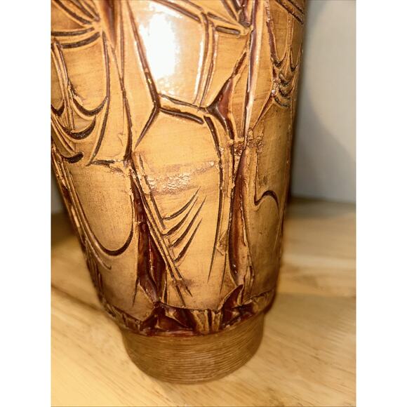 MCM Fratelli Fanciullacci Italian Ceramic Pottery Carved Female Form 13.25” Vase - Picture 11 of 16